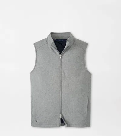 Peter Millar Cambridge Wool Gilet In Gray
