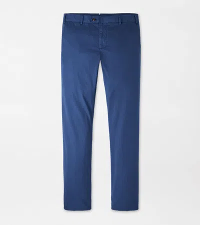 Peter Millar Carlyle Flat Front Chino Trouser In Blue