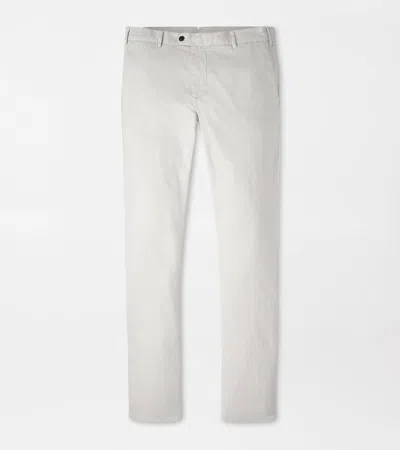 Peter Millar Carlyle Flat Front Chino Trouser In Gray