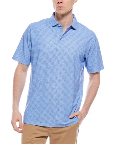 Peter Millar Casa Nova Performance Mesh Polo Shirt In Blue