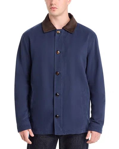 Peter Millar Chatham Cotton & Cashmere Button Jacket In Blue