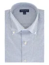 Peter Millar Check-patterned Button-down Shirt In Blue