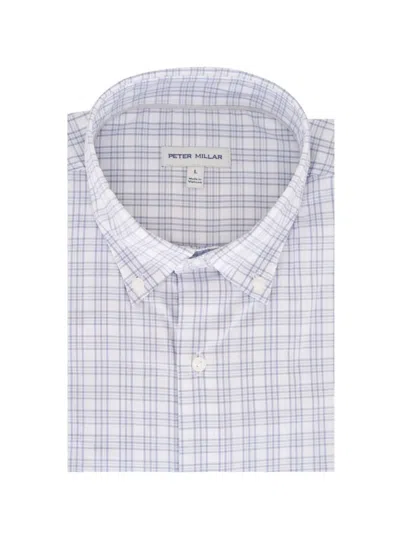 Peter Millar Checked Shirt In Blue