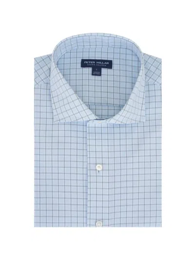 Peter Millar Checked Shirt In Blue