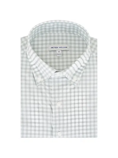 Peter Millar Checked Shirt In White