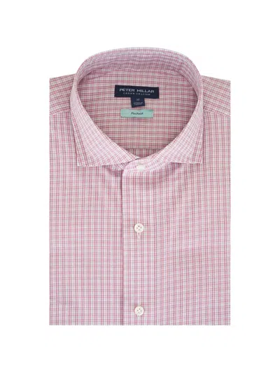 Peter Millar Checked Shirt In Pink