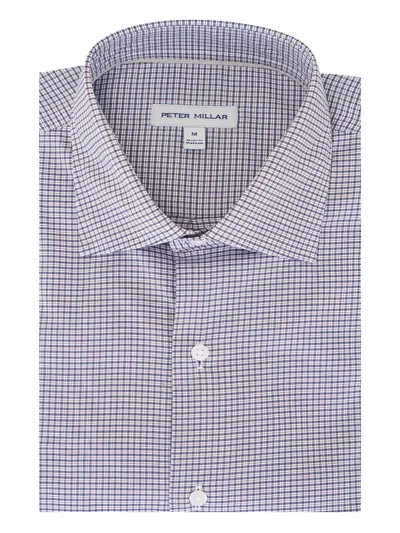 Peter Millar Checked Shirt In White