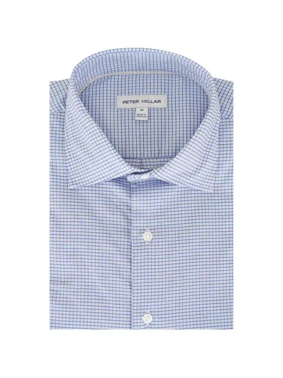Peter Millar Check-pattern Shirt In Blue