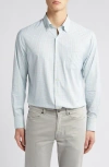 PETER MILLAR CHELAN CHECK PERFORMANCE BUTTON-DOWN SHIRT