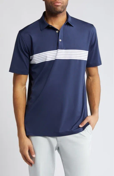 Peter Millar Clyde Performance Jersey Polo In Navy