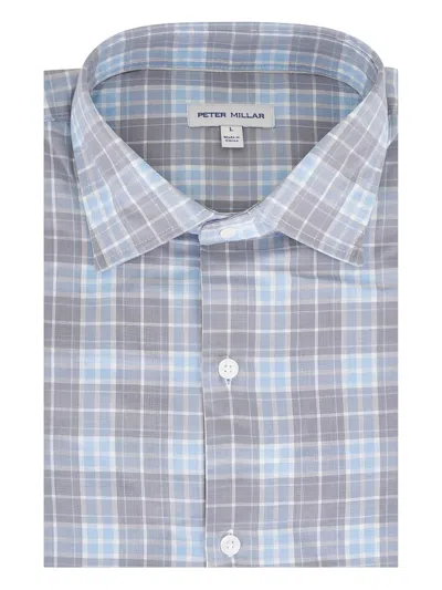 Peter Millar Collared Checked Shirt In Multi