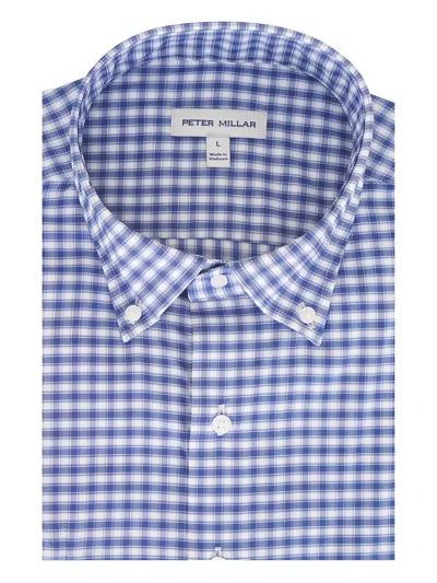 Peter Millar Conway Gale Checked Shirt In Blue