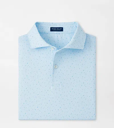 Peter Millar Corinth Performance Jersey Polo In Blue