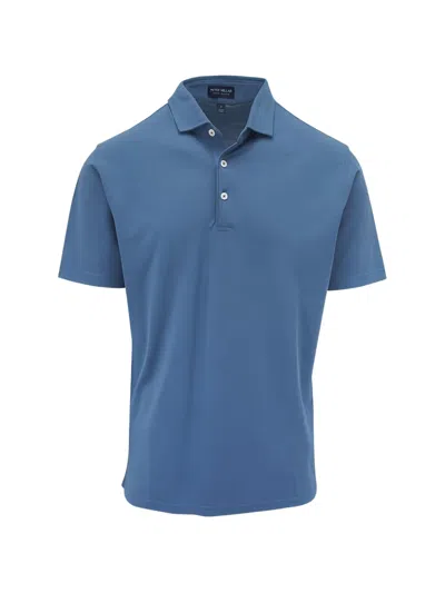 Peter Millar Cotton Polo Shirt In Blue