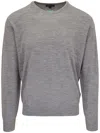 Peter Millar Crew-neck Knit Jumper In Grey