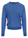 Peter Millar Crew-neck Sweater In Blue