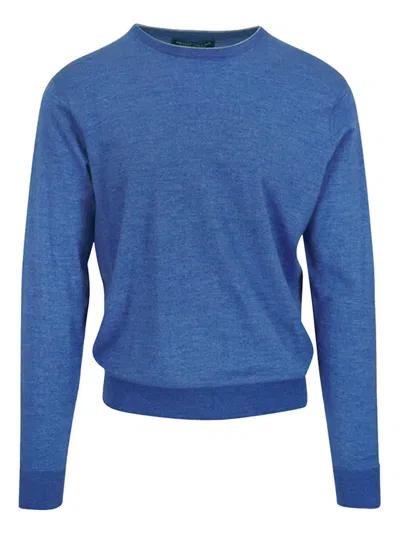 Peter Millar Crew-neck Sweater In Blue