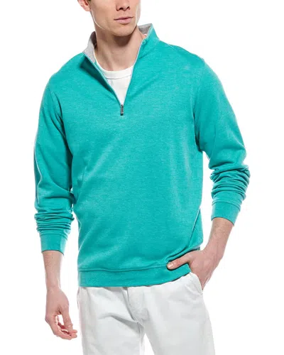 Peter Millar Crown Comfort 1/4-zip Pullover In Green