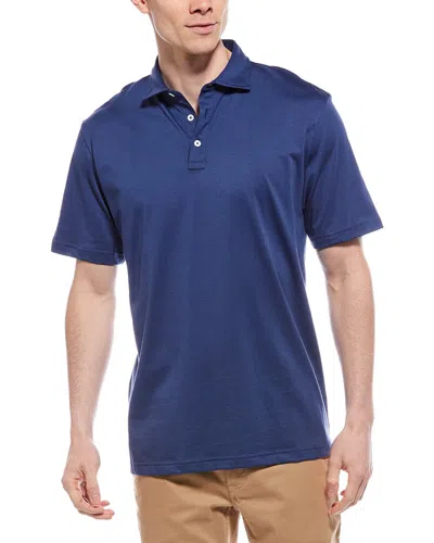 Peter Millar Crown Comfort Polo Shirt In Blue