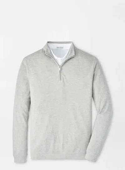 Peter Millar Crown Comfort Pullover In Light Grey