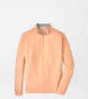 Peter Millar Crown Comfort Quarter In Orange