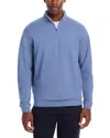 Peter Millar Crown Comfort Quarter Zip Pullover In Blue