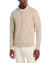 Peter Millar Crown Comfort Quarter Zip Pullover In Gray