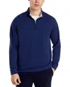 Peter Millar Crown Comfort Quarter Zip Pullover In Navy