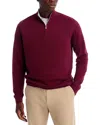 Peter Millar Crown Comfort Quarter Zip Pullover In Burgundy