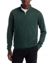 Peter Millar Crown Comfort Quarter Zip Pullover In Green