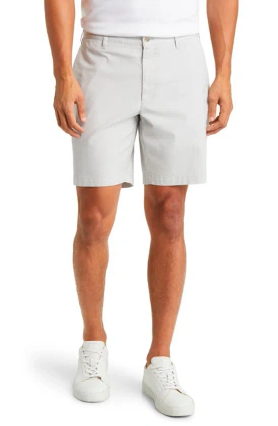 Peter Millar Crown Comfort Stretch Cotton Blend Shorts In British Grey