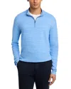 Peter Millar Crown Comfort Stripe Pullover Sweater In Blue