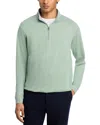 Peter Millar Crown Comfort Stripe Pullover Sweater In Green