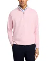 Peter Millar Crown Comfort Stripe Pullover Sweater In Pink
