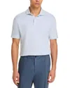 Peter Millar Crown Crafted Albatross Cotton Blend Pique Polo Shirt In Gray