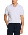 Peter Millar Crown Crafted Albatross Cotton Blend Pique Polo Shirt In White
