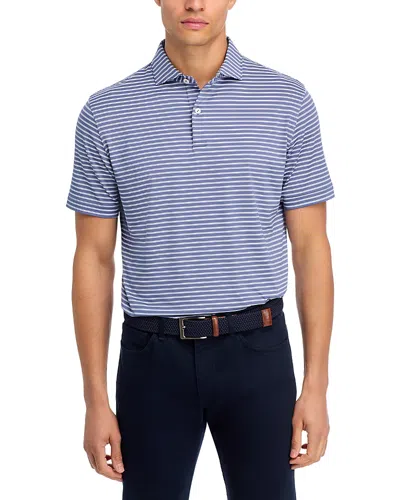 Peter Millar Crown Crafted Bridge Performance Jersey Polo In Blue