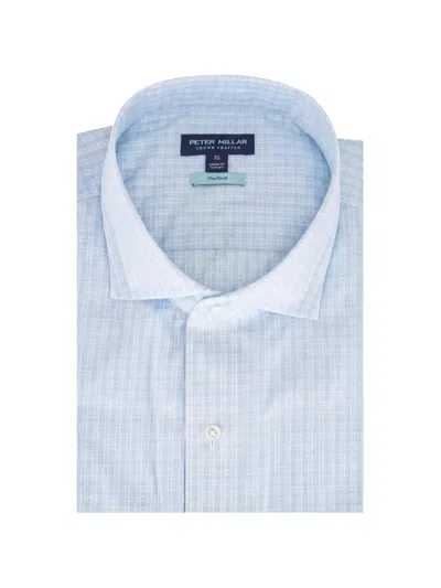 Peter Millar Crown Crafted Check-pattern Shirt In Blue
