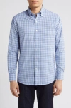 PETER MILLAR CROWN CRAFTED COLE CHECK PERFORMANCE BUTTON-DOWN SHIRT