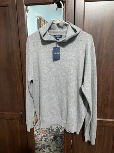 Pre-owned Peter Millar Crown Crafted Journeyman Popover Hoodie Wool Cashmere Grey L $395 In Grey, Gale