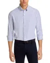 Peter Millar Crown Crafted Parker Performance Poplin Sport Shirt In Blue