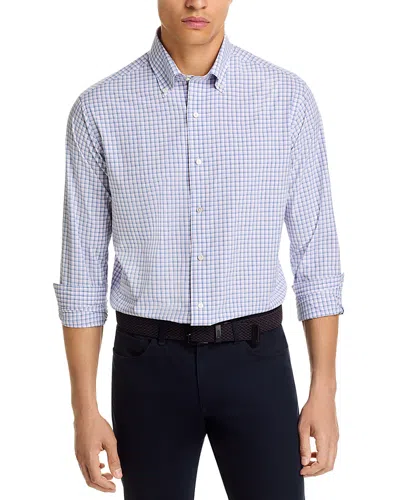 Peter Millar Crown Crafted Parker Performance Poplin Sport Shirt In Blue