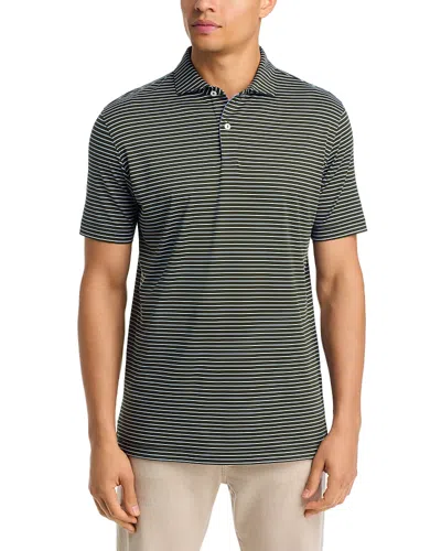 Peter Millar Crown Crafted Tailored Fit Keynote Performance Jersey Polo In Black