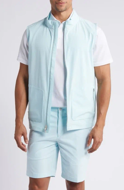 Peter Millar Crown Crafted Water Resistant Contour Vest In Iced Aqua