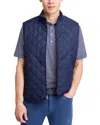 Peter Millar Men's Essex Quilted Full-zip Vest In Navy