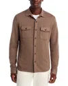 Peter Millar Crown Fleece Shirt Jacket In Brown
