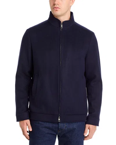 Peter Millar Excursionist Merino Wool-blend Sweater In Blue