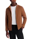 Peter Millar Crown Flex Merino Wool Bomber Jacket In Brown