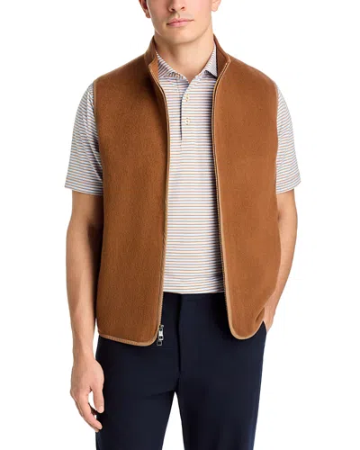 Peter Millar Crown Flex Merino Wool Vest In Brown