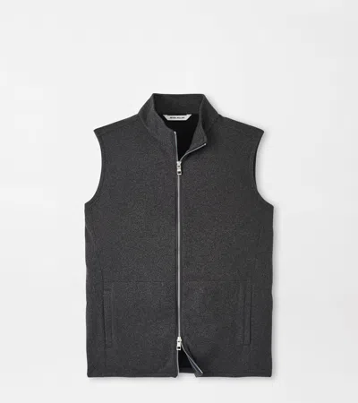 Peter Millar Crown Jumper Fleece Gilet In Gray